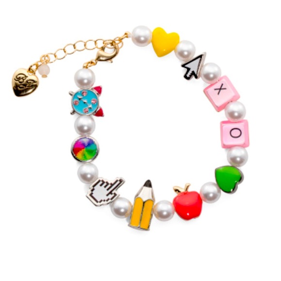 New Betsey Johnson whimsical bracelet Playful charm bracelet - Picture 6 of 9